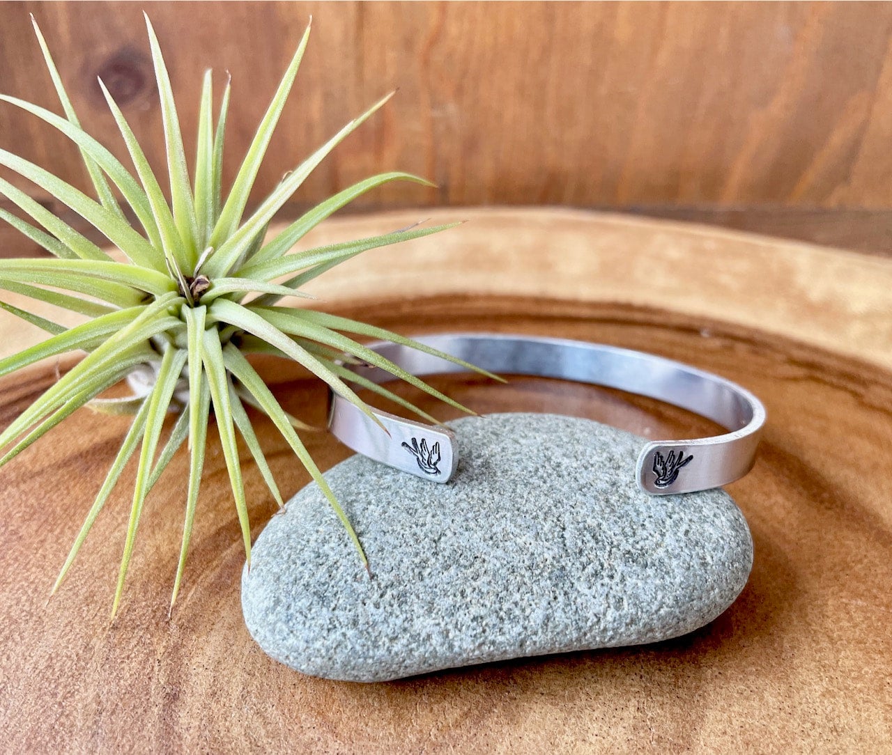 Stamped cuff bracelet on sale